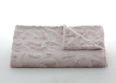 Lux Rabbit Throw in Blush with watermark, view 2