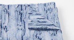 Aspen Throw in Chambray with zoomed shot, view 3