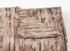 Aspen Throw in Chestnut in zoomed shot, view 3