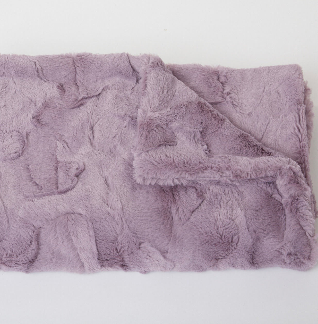 Lavender Lux Rabbit Throw zoomed shot