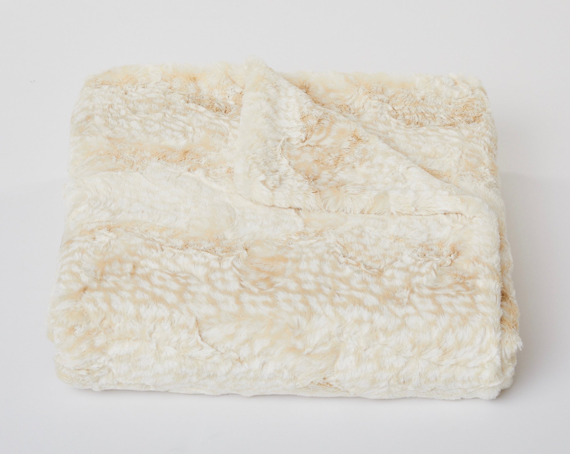 Siberian Leopard Throw – Cream and Beige