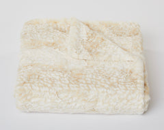 Siberian Leopard Throw – Cream and Beige, view 2
