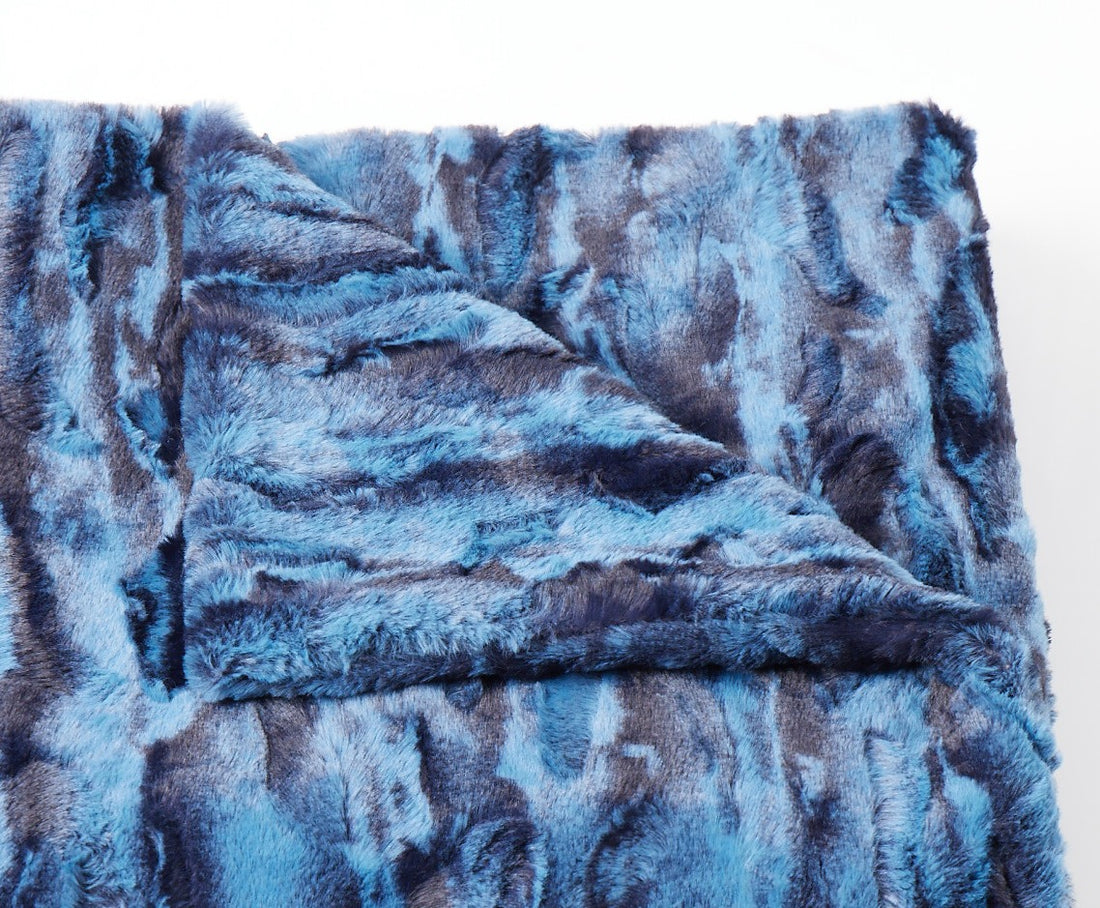 Throw Sydney Royal Blue and Black Tourance